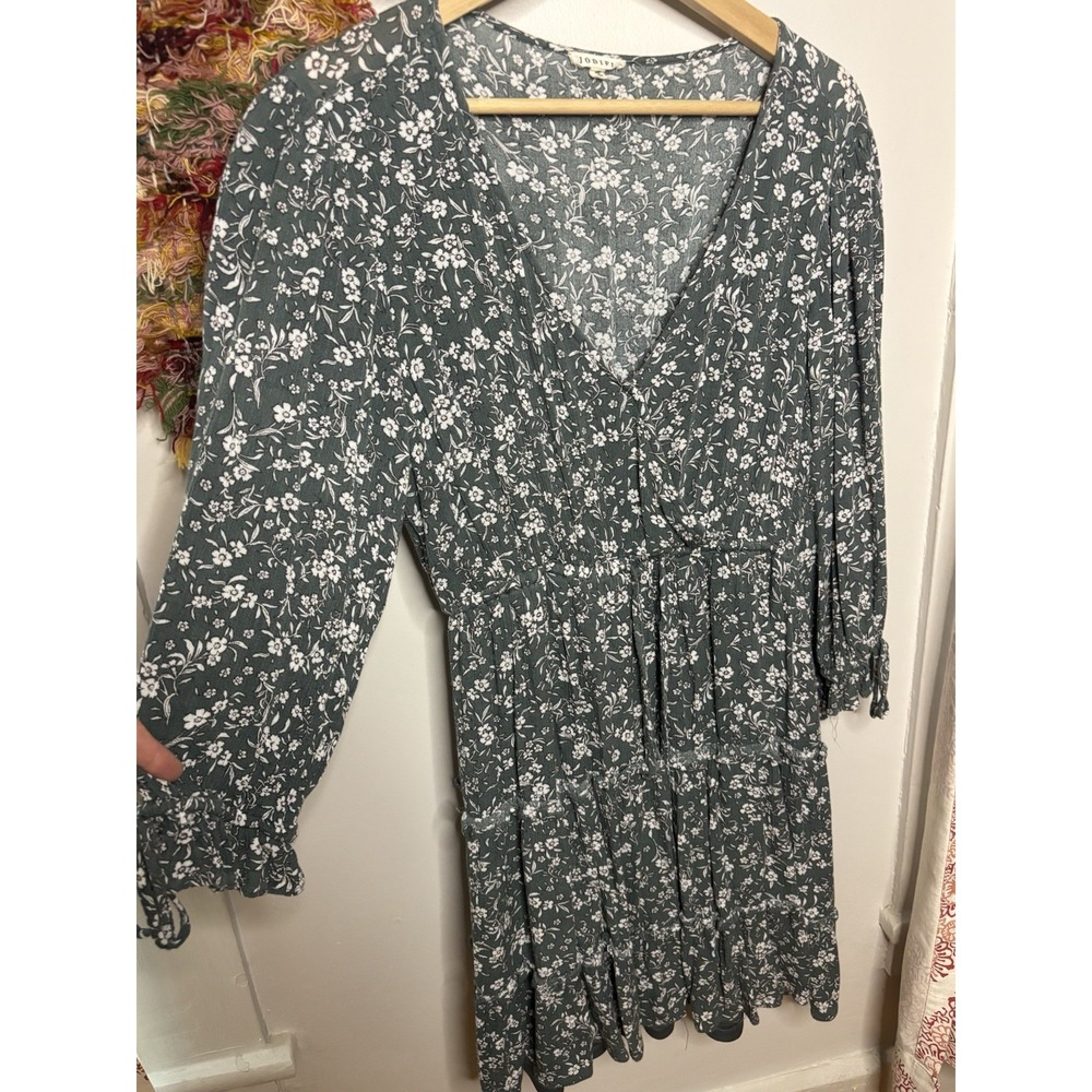 Jodifl Women's Floral Print Dress Large